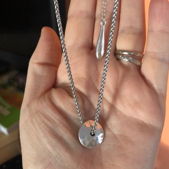 Silver 3-Strand necklace - Picture 3 of 5